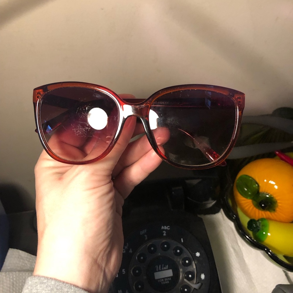 JNY pink resin swirl Sunglasses, no case
